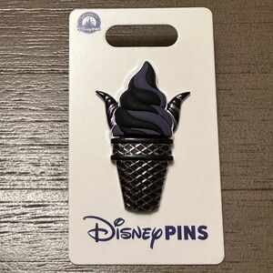 Disney Parks Maleficent Ice Cream Cone Pin - 2026 - Rubberized
